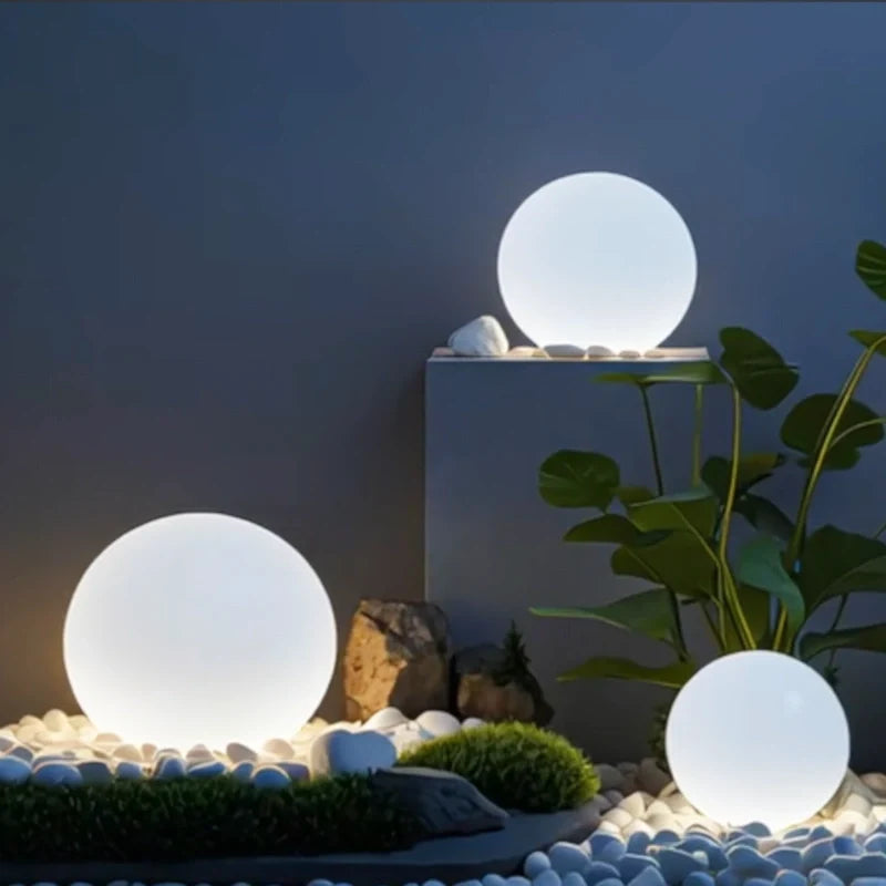 Aura Sphère™ — Lampe extérieure design élégante