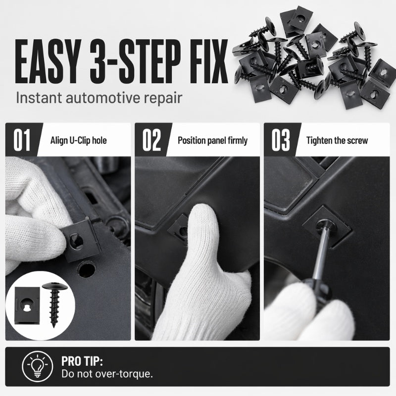 Fixora™ — Kit universel de clips de fixation pour carrosserie automobile