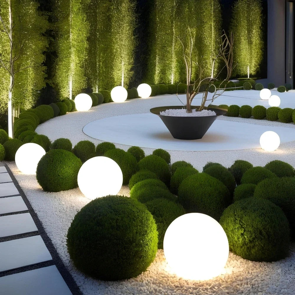 Aura Sphère™ — Lampe extérieure design élégante