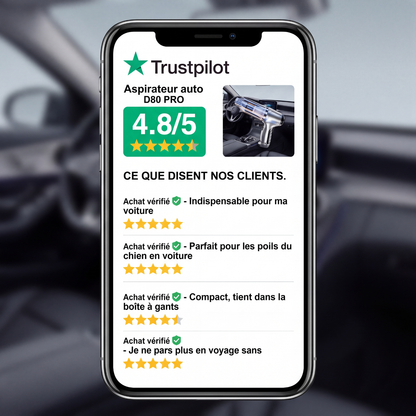 AutoClean™ — Aspirateur de voiture sans fil