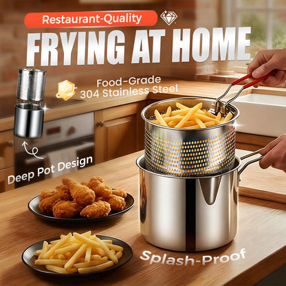 FriteusePro™ — Friteuse multifonction en acier inoxydable pour des fritures croustillantes