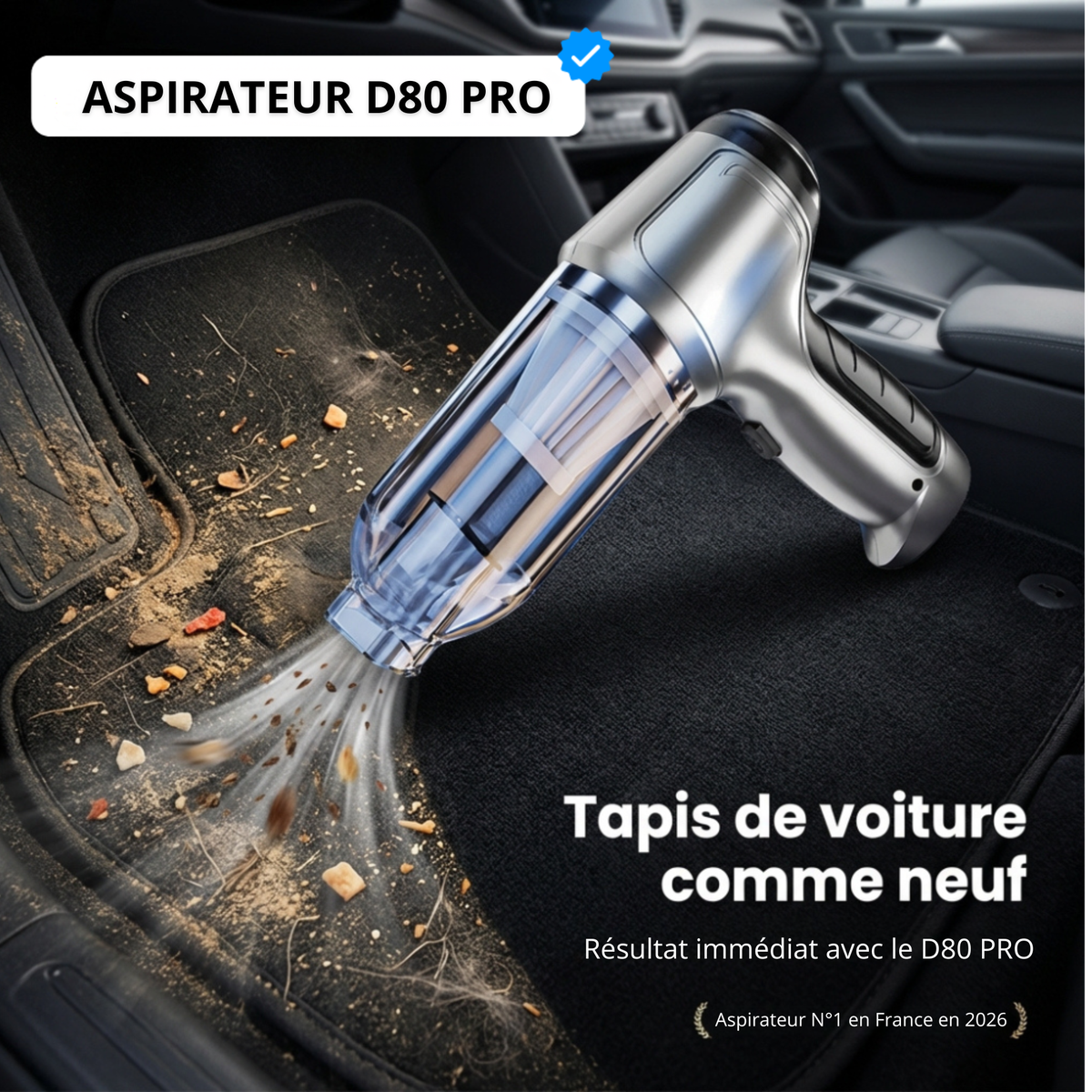 AutoClean™ — Aspirateur de voiture sans fil