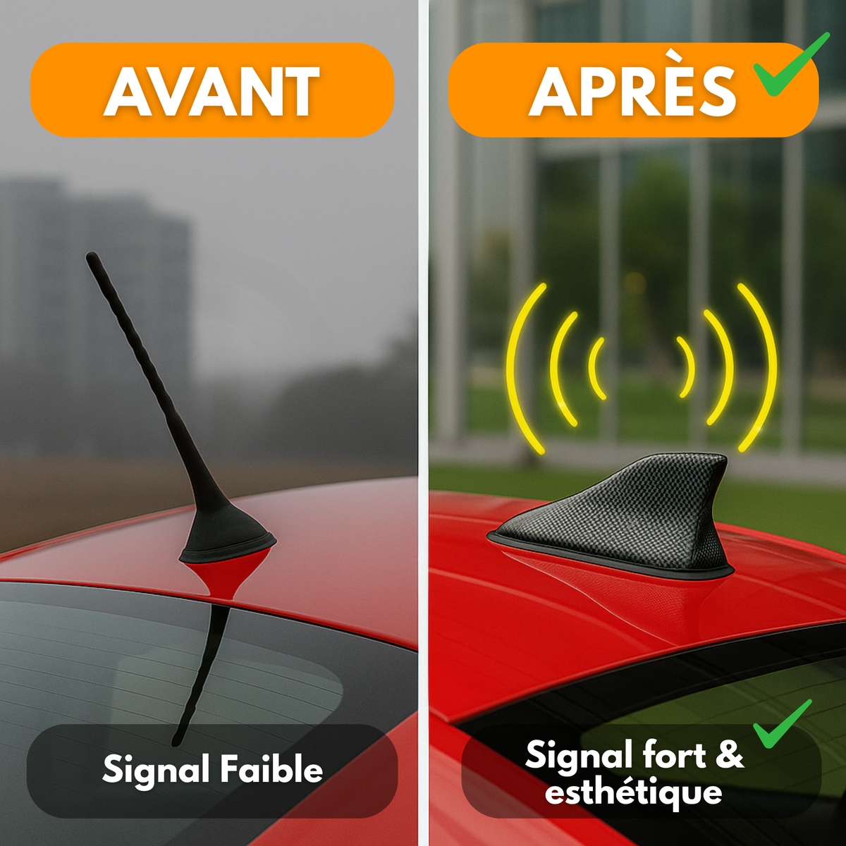 AntenneAuto™ — Antenne en aileron de requin pour voiture