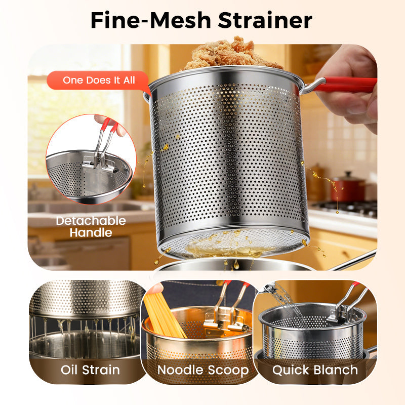 FriteusePro™ — Friteuse multifonction en acier inoxydable pour des fritures croustillantes