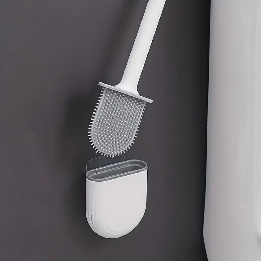 FlexiClean™ — Brosse de toilette en silicone souple pour un nettoyage hygiénique et sans effort