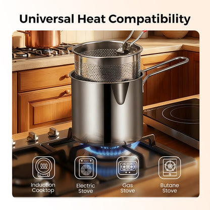 FriteusePro™ — Friteuse multifonction en acier inoxydable pour des fritures croustillantes