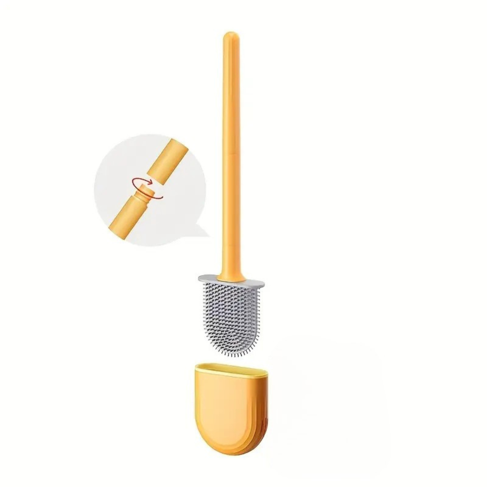FlexiClean™ — Brosse de toilette en silicone souple pour un nettoyage hygiénique et sans effort