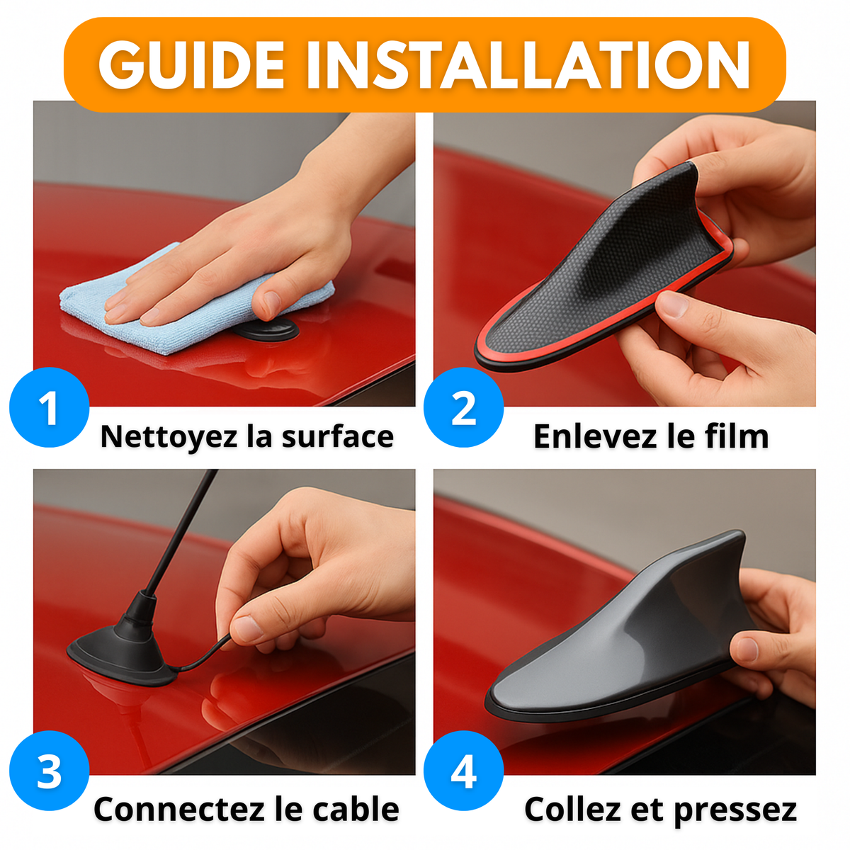 AntenneAuto™ — Antenne en aileron de requin pour voiture