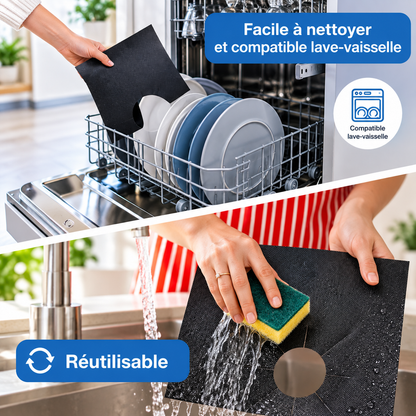FeuClean™ — Protections réutilisables pour brûleurs