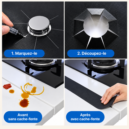 FeuClean™ — Protections réutilisables pour brûleurs