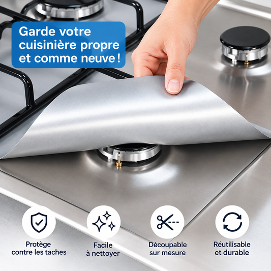 FeuClean™ — Protections réutilisables pour brûleurs