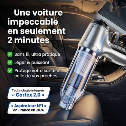AutoClean™ — Aspirateur de voiture sans fil