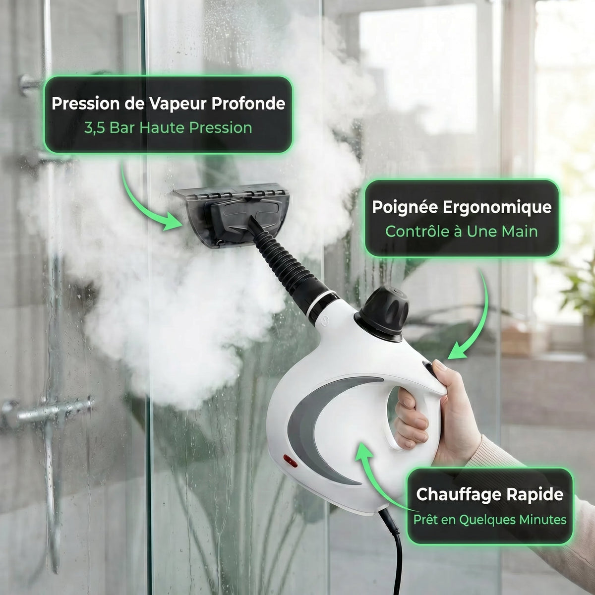 Vaporia™ — Nettoyeur vapeur multifonction haute performance et polyvalent