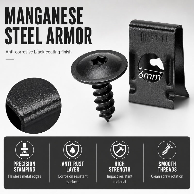 Fixora™ — Kit universel de clips de fixation pour carrosserie automobile