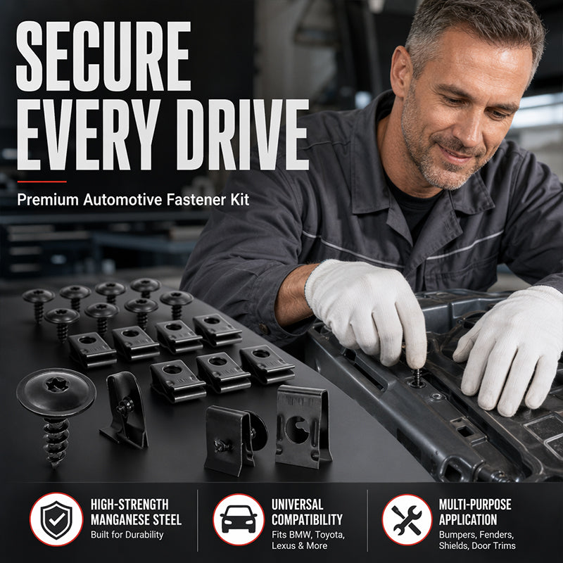 Fixora™ — Kit universel de clips de fixation pour carrosserie automobile