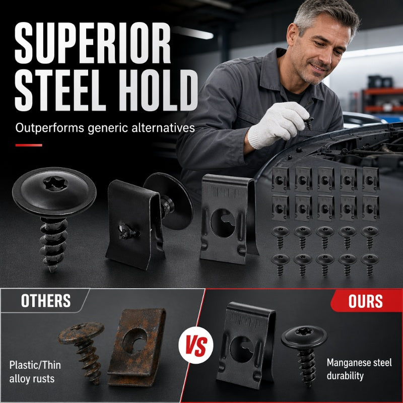 Fixora™ — Kit universel de clips de fixation pour carrosserie automobile