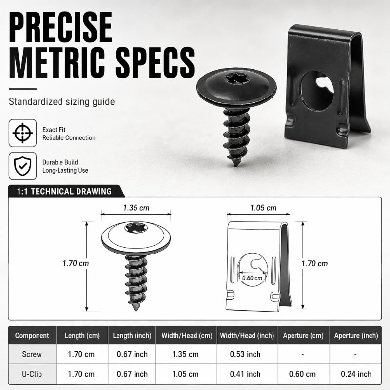 Fixora™ — Kit universel de clips de fixation pour carrosserie automobile