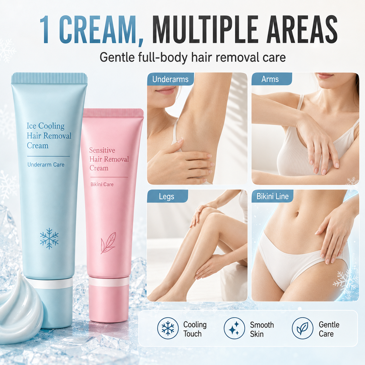 PeauLisse™ — Crème Dépilatoire Douce
