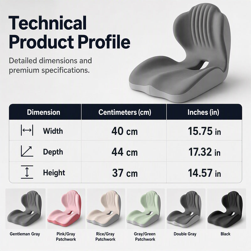 ConfortDos™ — Coussin ergonomique à mémoire de forme